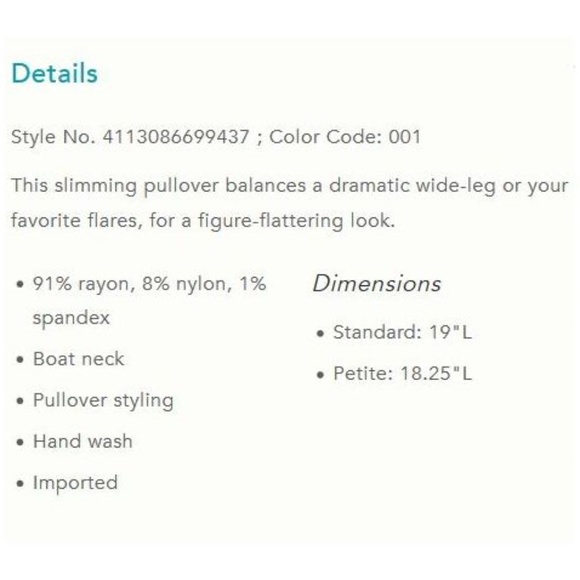 NWT! Anthro "L'Opera Pullover" XL ett:twa LAST ONE - Picture 7 of 7